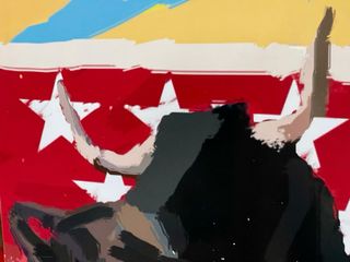 LITOGRAFÍA “ EL TORO DE MADRID “.