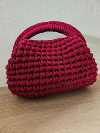 Borsa uncinetto bordeaux