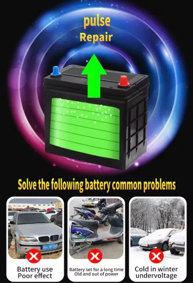 Cargador Batería Coche 12V JINNUOY