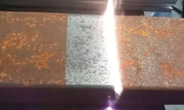 Remoción de pintura con laser, limpieza de oxido