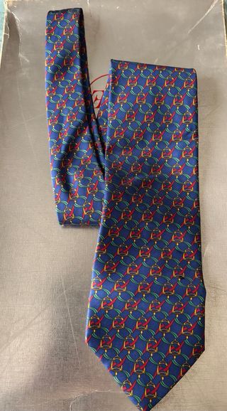 Corbata Emilio Tucci Azul y Dorada