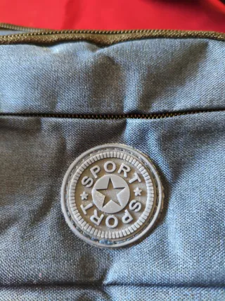 Riñonera azul triple compartimento