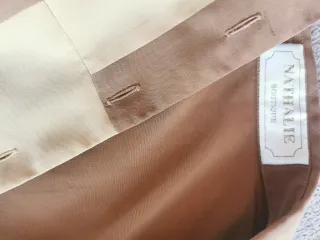Camisa vintage marrón y beige mujer