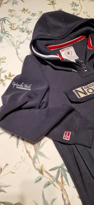 Sudadera Geographical Norway Azul Talla L