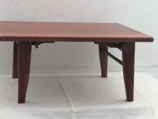 Mesita auxiliar plegable madera y metal