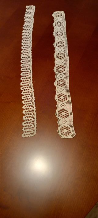 6 centrini + 2 merletti in cotone