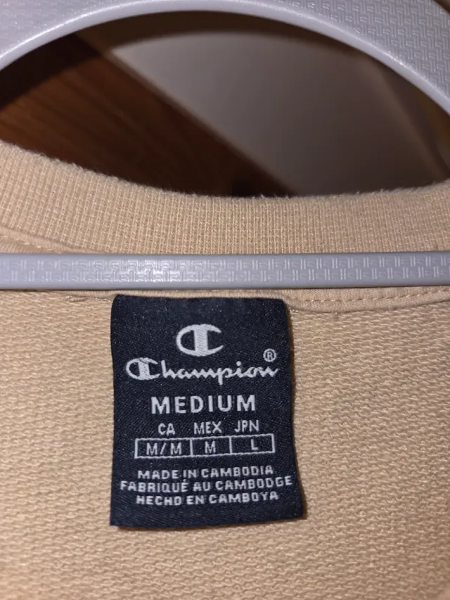 Sudadera Champion Hombre Beige