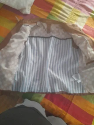 Cazadora cuero marrón 