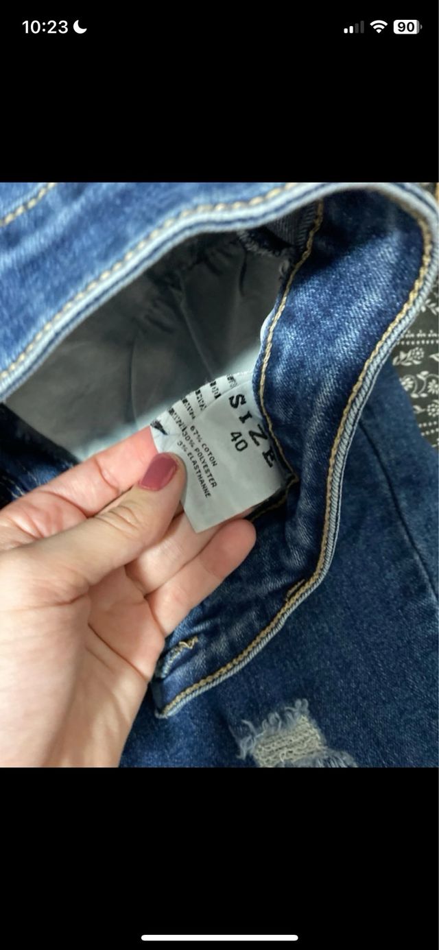 Vaqueros mujer desgastados