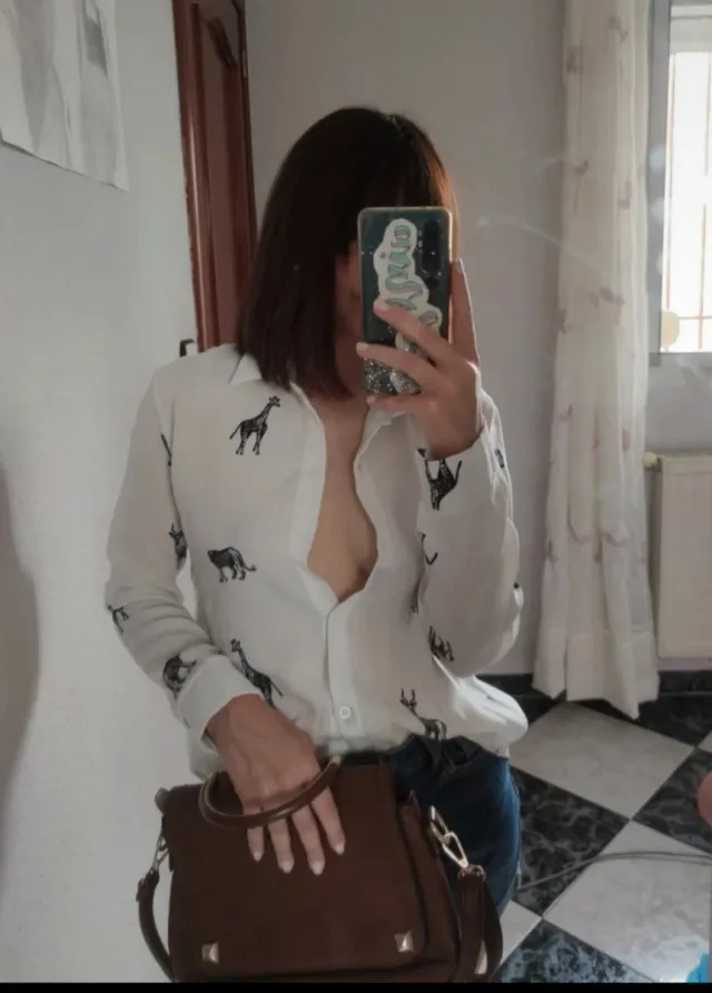 Camisa estampada animal print