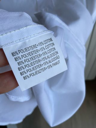 Camicia SKY bianca maniche corte taglia L (41/42)