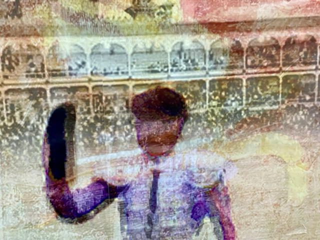 LITOGRAFÍA “ OVACIÓN EN MADRID”.