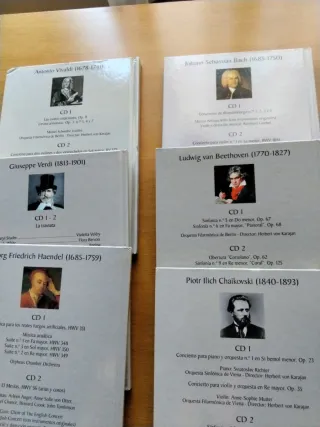 Libros CD Música Clásica: Vivaldi, Bach, Verdi