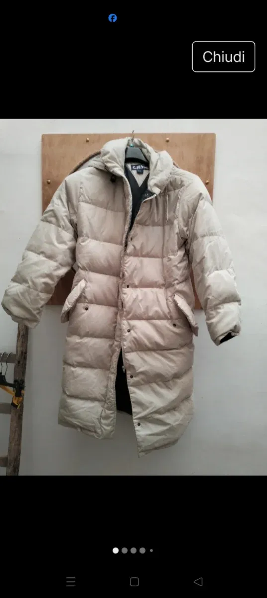 Piumino lungo Ciesse Beige