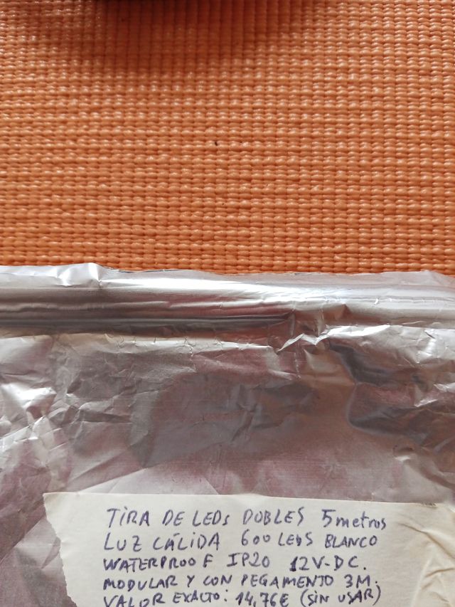 Tira LED Doble 5m Luz Cálida 600 LEDs IP20blanco w