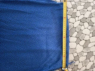 Falda Zara azul con lunares