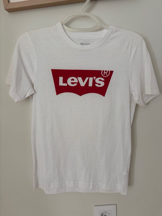 Camiseta Levi's niño blanca talla 10-12 años