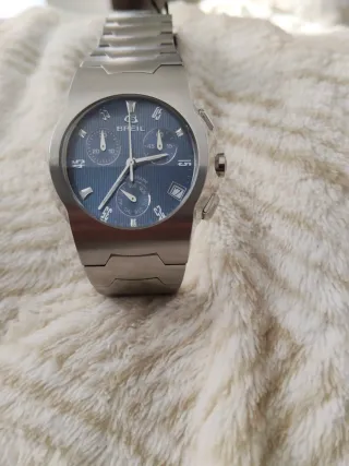Reloj Breil Unisex Cronógrafo Azul/Plata