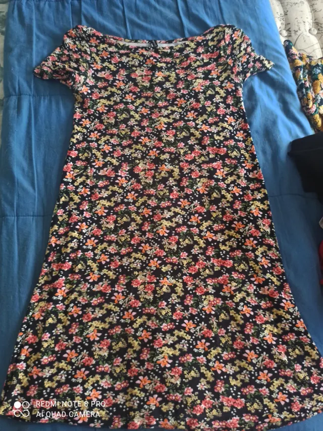 Vestido estampado floral Stradivarius Talla S