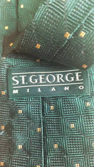 Cravatta St. George Milano in Seta.  Nuova 100%