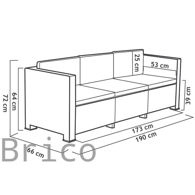 Muebles Jardín Oasis Grafito