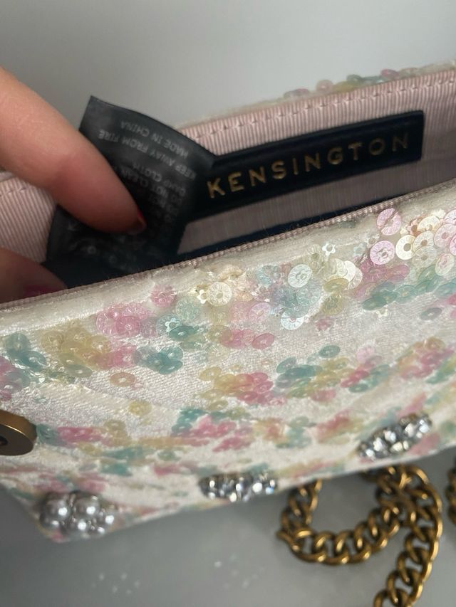 Bolso Kurt Geiger lentejuelas y perlas