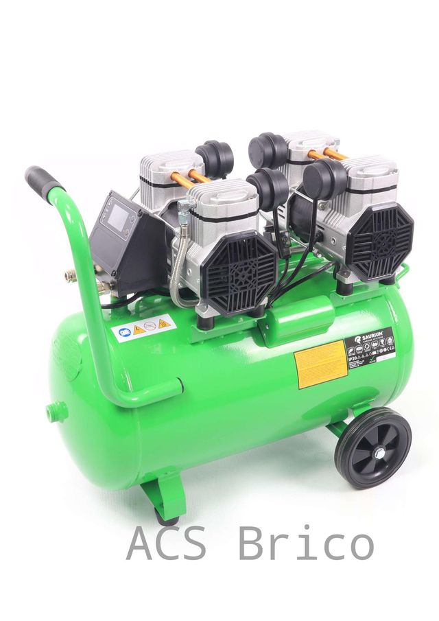 Compresor de Aire Silencioso con LCD 50L - 4 Hp - 37193 - Saurium