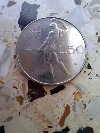 Moneta 50 Lire Italiane 1977