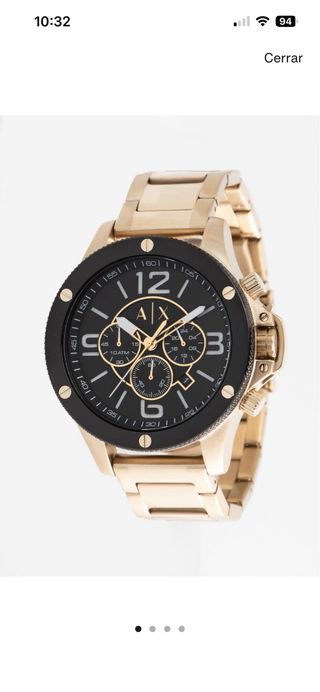 Reloj Armani Exchange Negro y Dorado