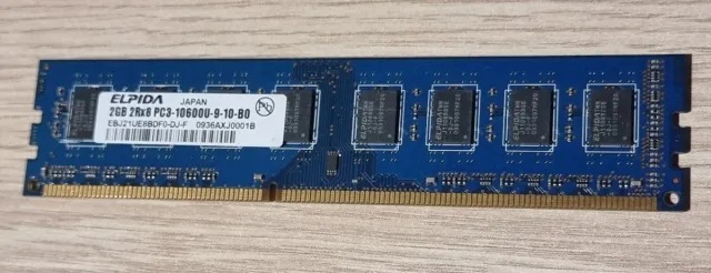 Memoria RAM Elpida 2GB PC3-10600U