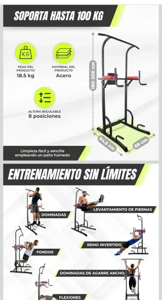 Torre Multifuncional Ejercicio 100kg