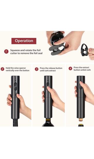 Set Sacacorchos Eléctrico Recargable 7 en 1