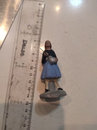 Figura Belén terracota mujer con cesta