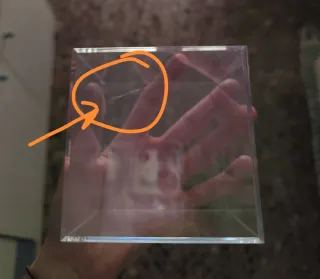 2 x Cubos acrílicos para fotos o dioramas