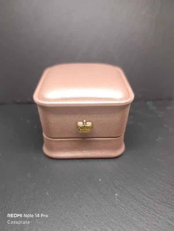 Anillo perla y circonitas plata y baño 14K 412