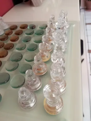 Scacchiera in vetro