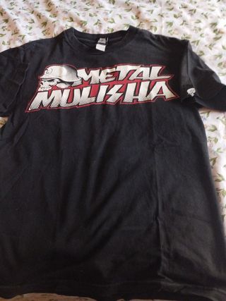 Camiseta Metal Mulisha Negra y Roja