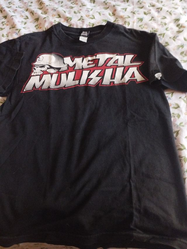 Camiseta Metal Mulisha Negra y Roja