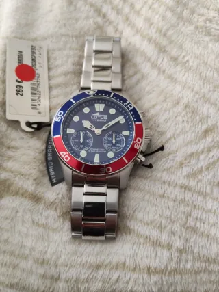 Reloj Lotus Híbrido Caballero Azul/Plata