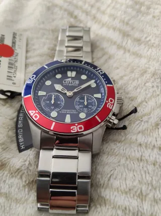 Reloj Lotus Híbrido Caballero Azul/Plata