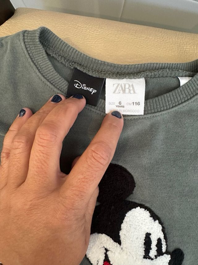 Sudadera Zara Mickey Mouse T-5/6