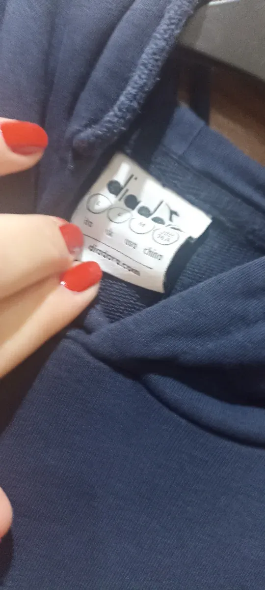 Felpa Diadora uomo blu