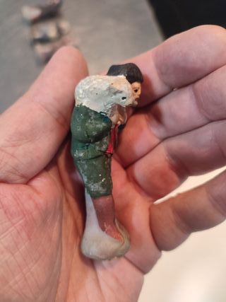 Figura Belén terracota pastor oveja