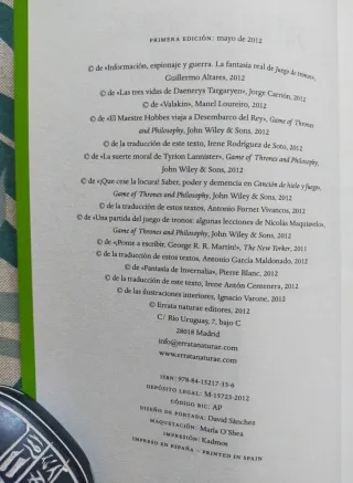 Juego de Tronos: un libro afilado como el acero...