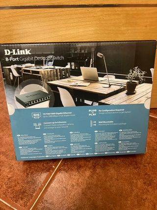 Switch D-Link DGS-108 8 Puertos Gigabit nuevo