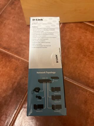 Switch D-Link DGS-108 8 Puertos Gigabit nuevo