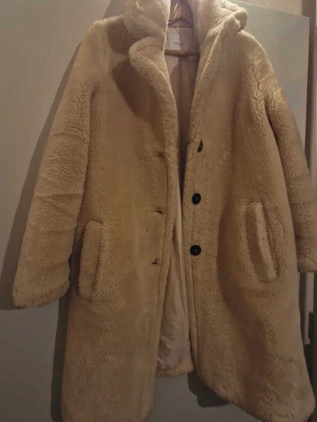 Abrigo Mango 3/4 Beige Talla Única