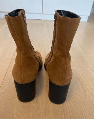 Botines Zara Marrones Tacón