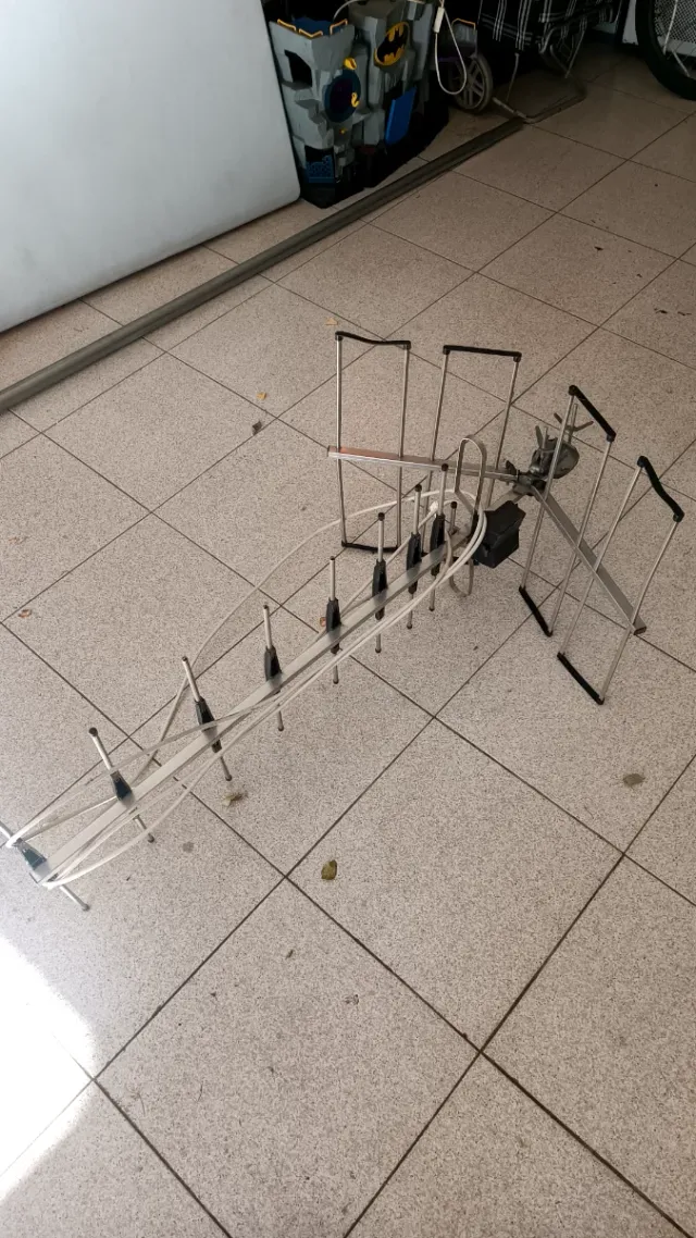 Antena TV con cable y mástil