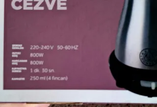 Cafetera Turca Eléctrica